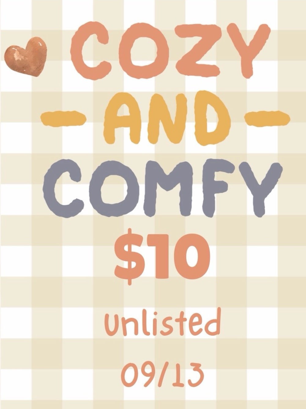 09/13 Show $10 Unlisted Item